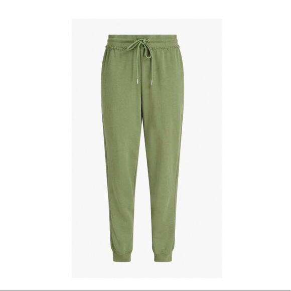 ATM Paneled Cotton Track Pants in Green. - Picture 3 of 8